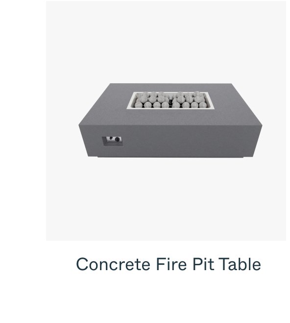 Concrete Fire Pit Table