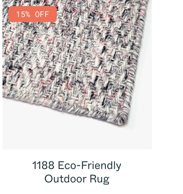 15% off 1188 Eco-Friendly Outdoor Rug