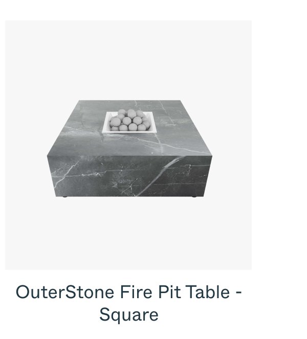 OuterStone Fire Pit Table - Square