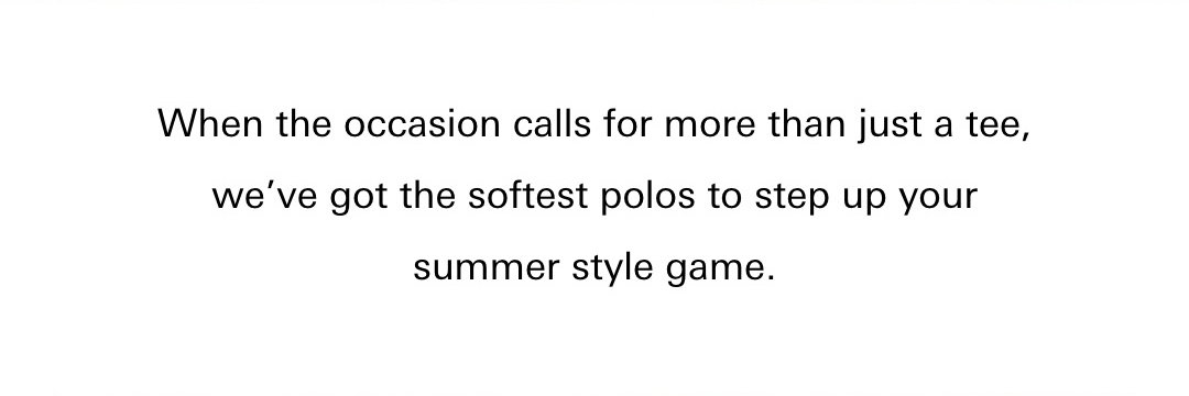 Easy Summer Polos