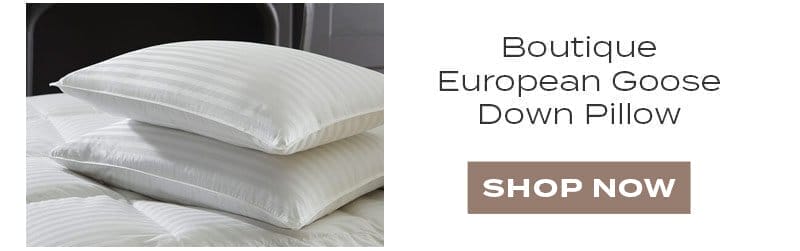 Boutique European Goose Down Pillow