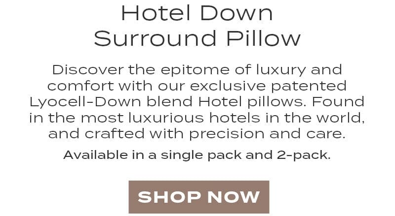 Hotel Down Surround Pillow