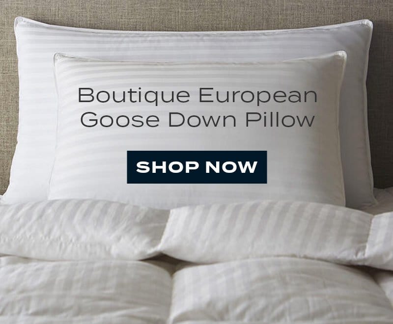 Boutique European Goose Down Pillow