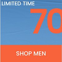 Up to 70% off all markdowns*. Shop men.