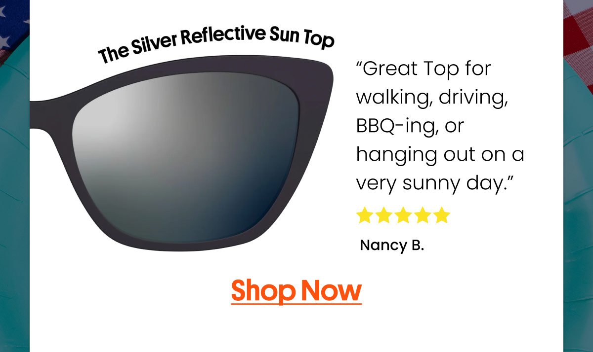 The Silver Reflective Sun Top