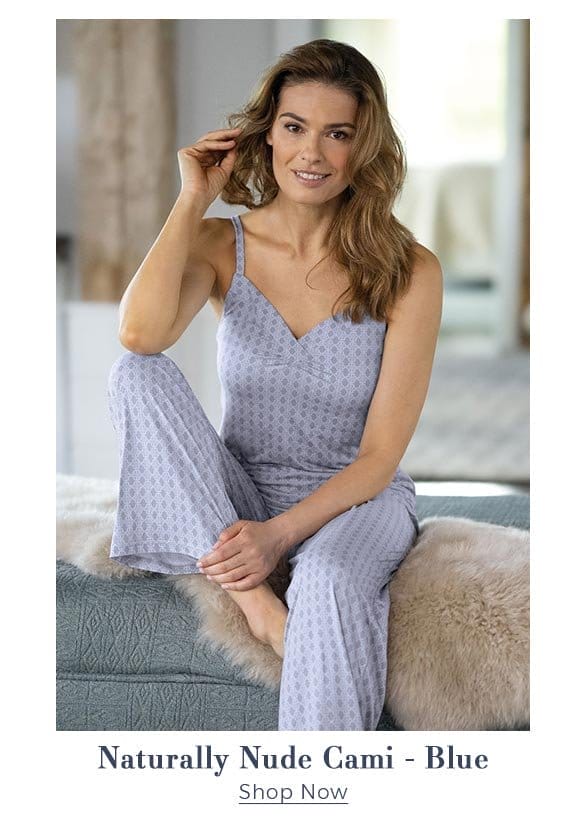 Naturally Nude Cami Pajamas - Blue