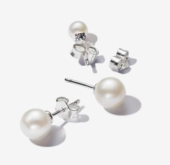 Treated Freshwater Cultured Pearl 4.5mm Stud Earrings