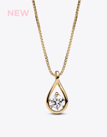 Pandora Infinite 14k Gold Lab-grown Diamond Pendant Necklace