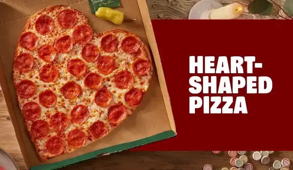 Heart-Shaped Pizza