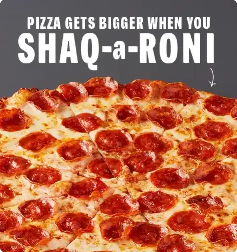 Pizza Gets Bigger When You Shaq-a-Roni