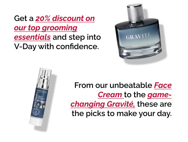 Get 20% discount on our top grooming essentials