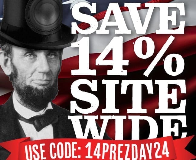 SAVE 14% SITEWIDE! Use code 14PREZDAY24