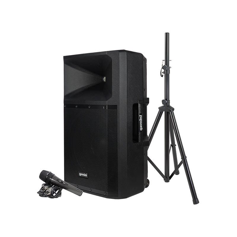 Image of Gemini GSP-2200 15in High Powered Active DJ PA Speaker Pack