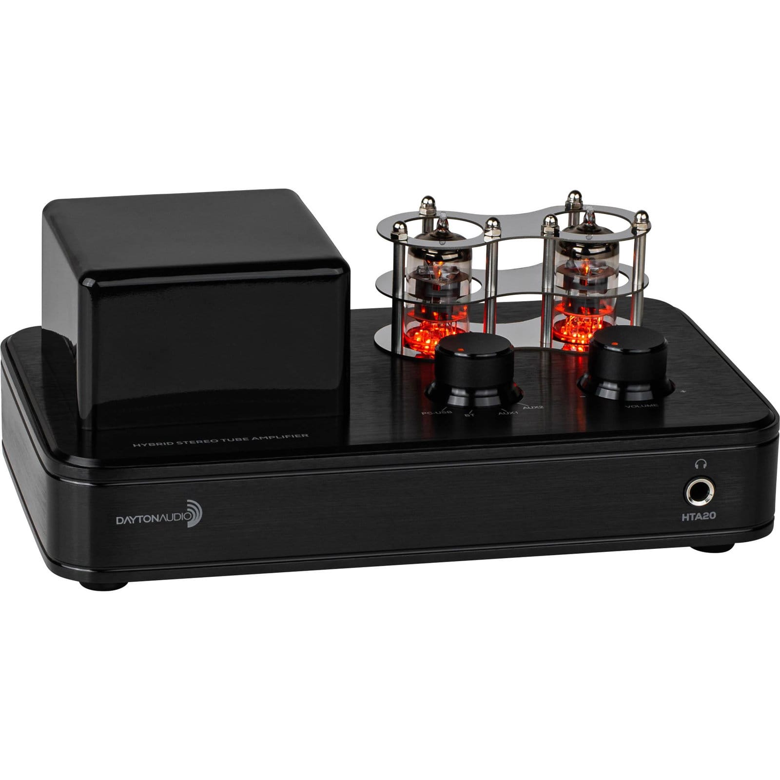 Dayton Audio HTA20 20 Watt Integrated Stereo Hybrid Tube Amplifier With USB-DAC and Bluetooth 5.0