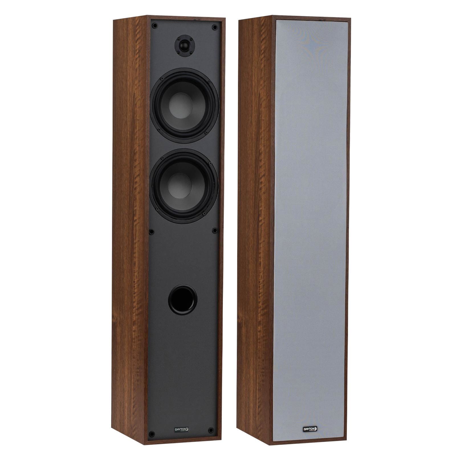 Image of Dayton Audio Classic T65 Floor-Standing Tower Speaker Pair Wood