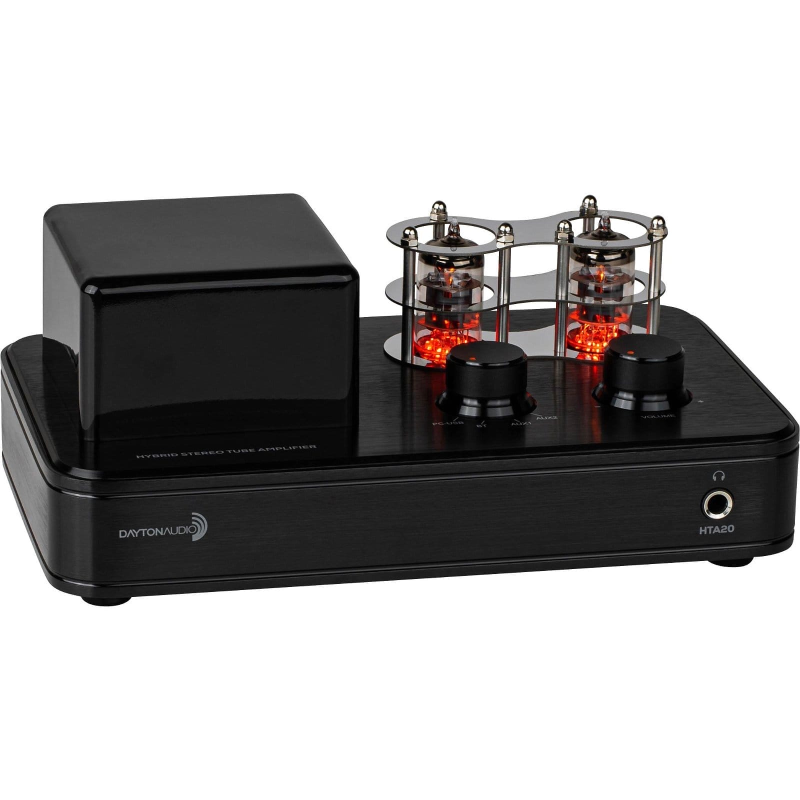 Image of Dayton Audio HTA20 20 Watt Integrated Stereo Hybrid Tube Amplifier With USB-DAC and Bluetooth 5.0