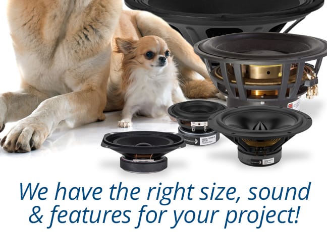 We have the right size, sound and features for your project!