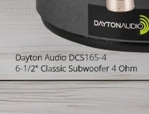 Dayton Audio DCS165-4 6.5-inch Classic Subwoofer 4 Ohm