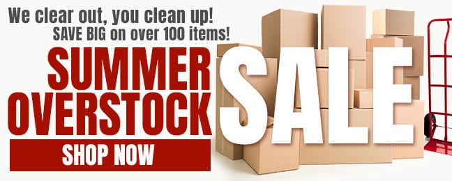 We clear out, you clean up. Save big on over 100 items at the Summer Overstock SALE. SHOP NOW