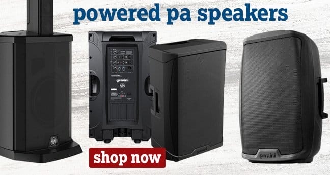 Powered PA Speakers—\xa0SHOP NOW