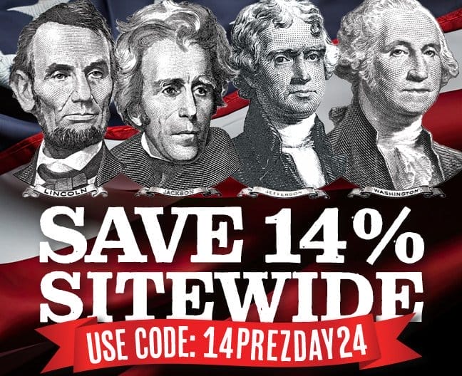 SAVE 14% SITEWIDE! Use code 14PREZDAY24