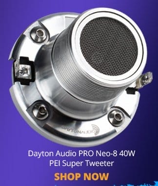 Dayton Audio PRO Neo-8 40W PEI Super Tweeter. SHOP NOW