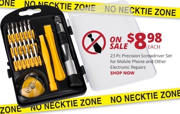 ON SALE— 23 Pc Precision Screwdriver Set for Mobile Phone and Other Electronic Repairs, now 8>98 each SHOP NOW