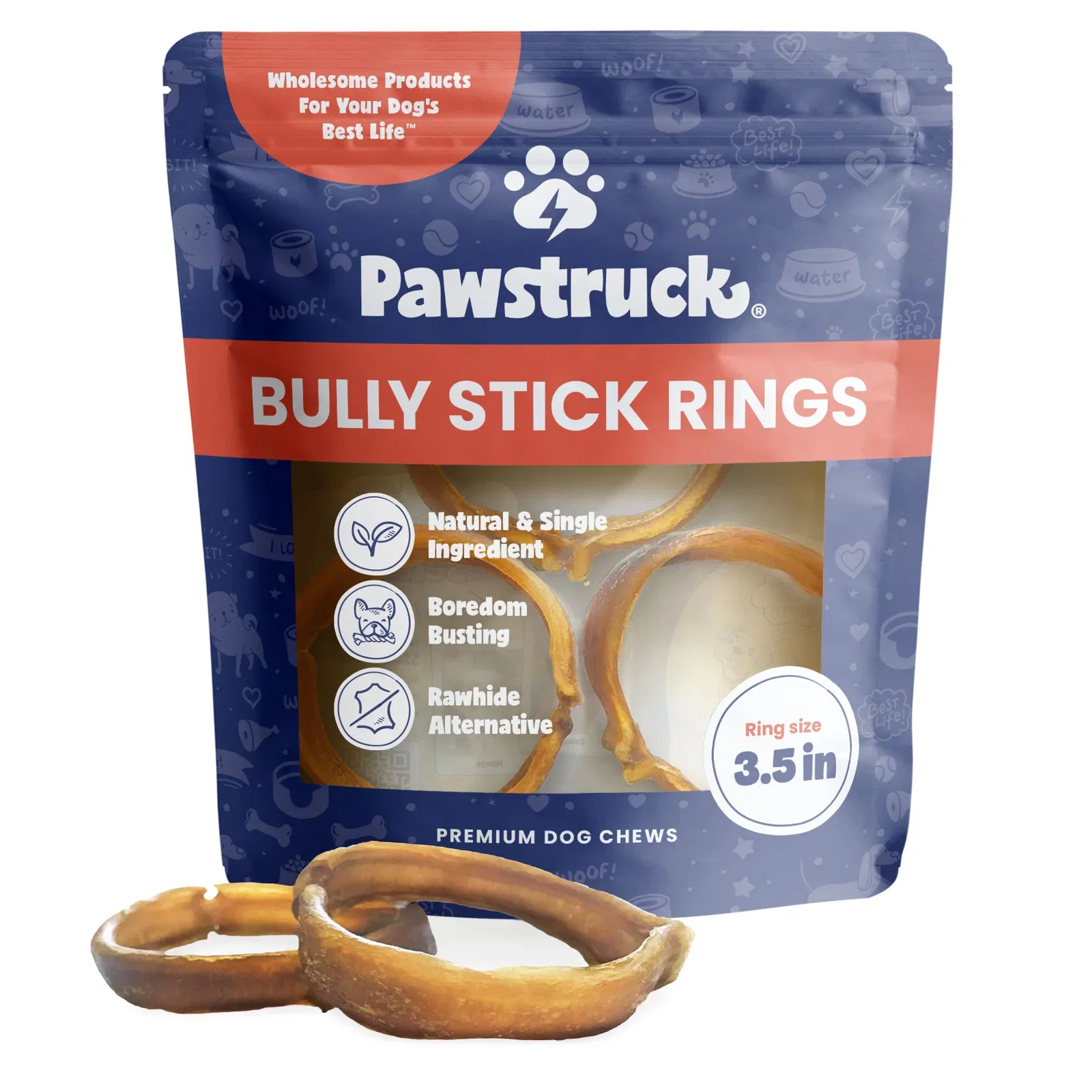 Image of 3.5" Bully Stick Rings