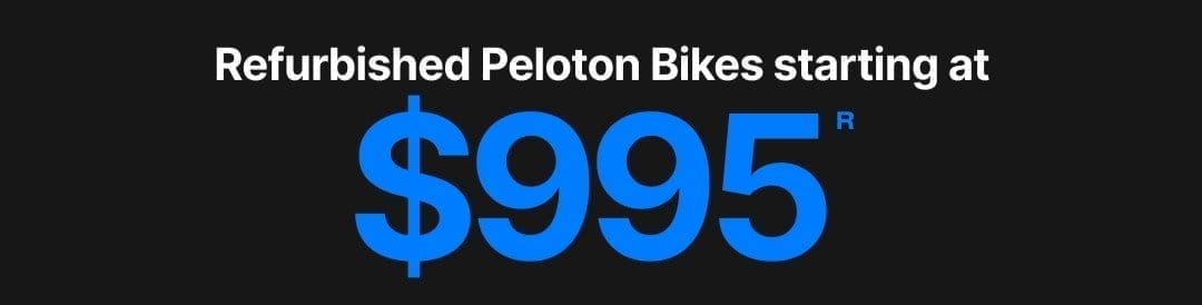 Refurbished Bikes starting at \\$995