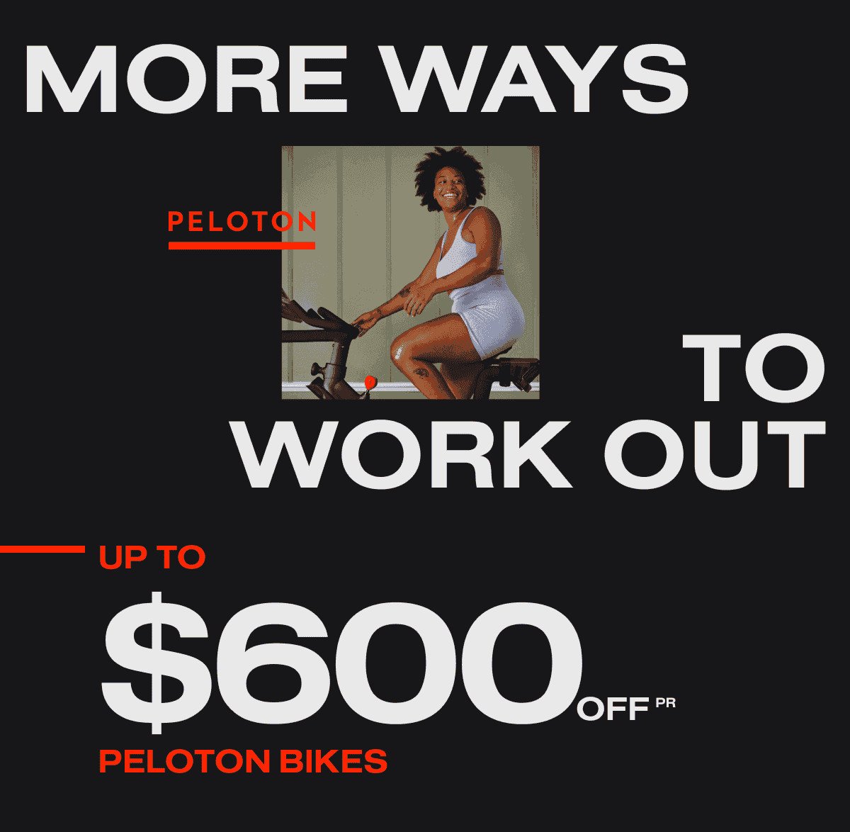 Up to \\$600 off Peloton Bikes