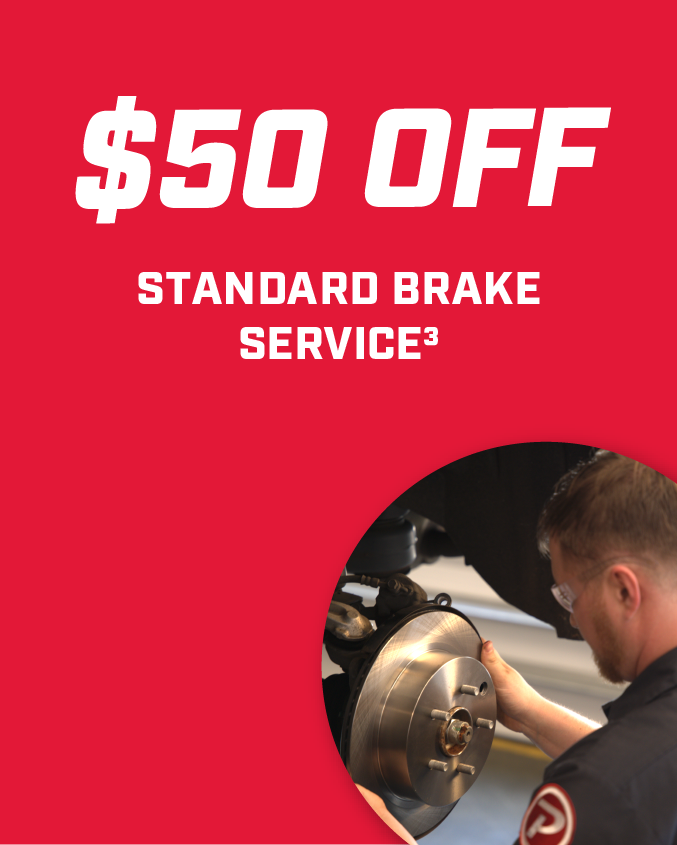 \\$50 Off Standard Brake Service3