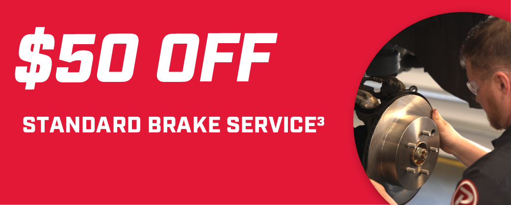 \\$50 Off Standard Brake Service3