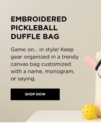 Embroidered Pickleball Duffle Bag
