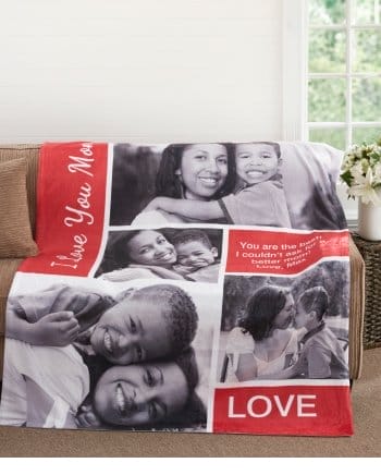 Family Love Photo Collage Blanket