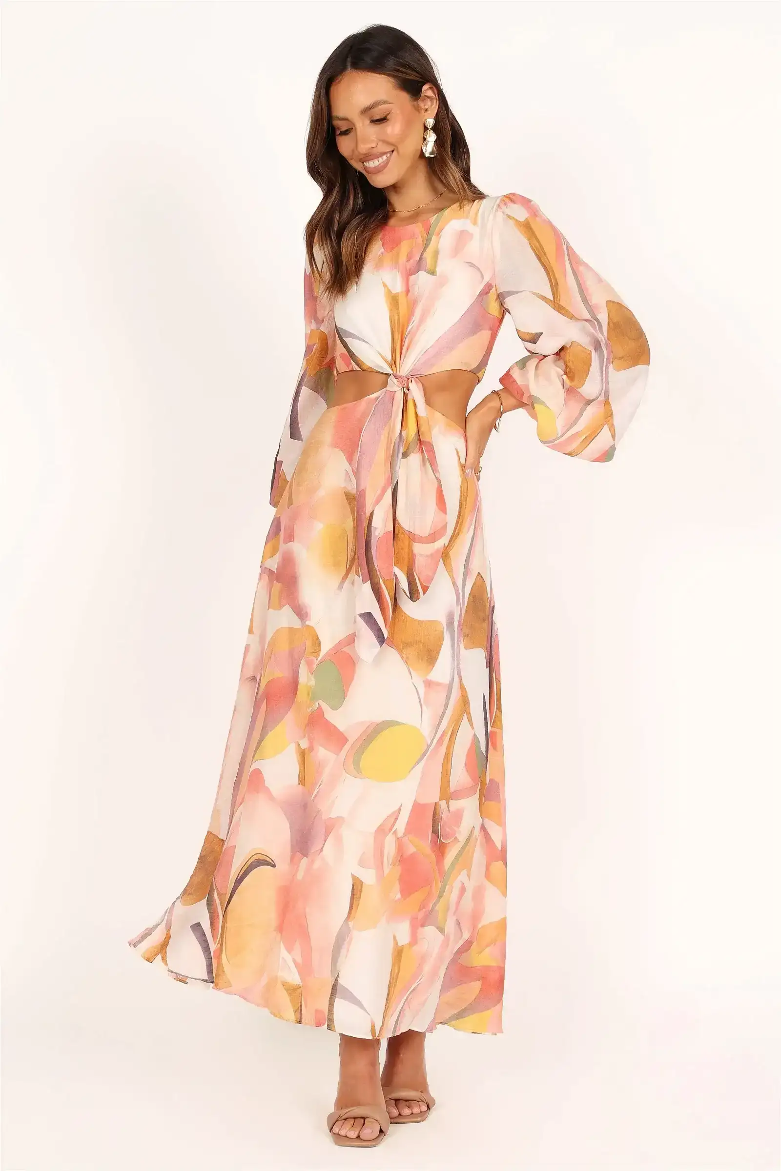 Image of Laquin Long Sleeve Maxi Dress - Pink