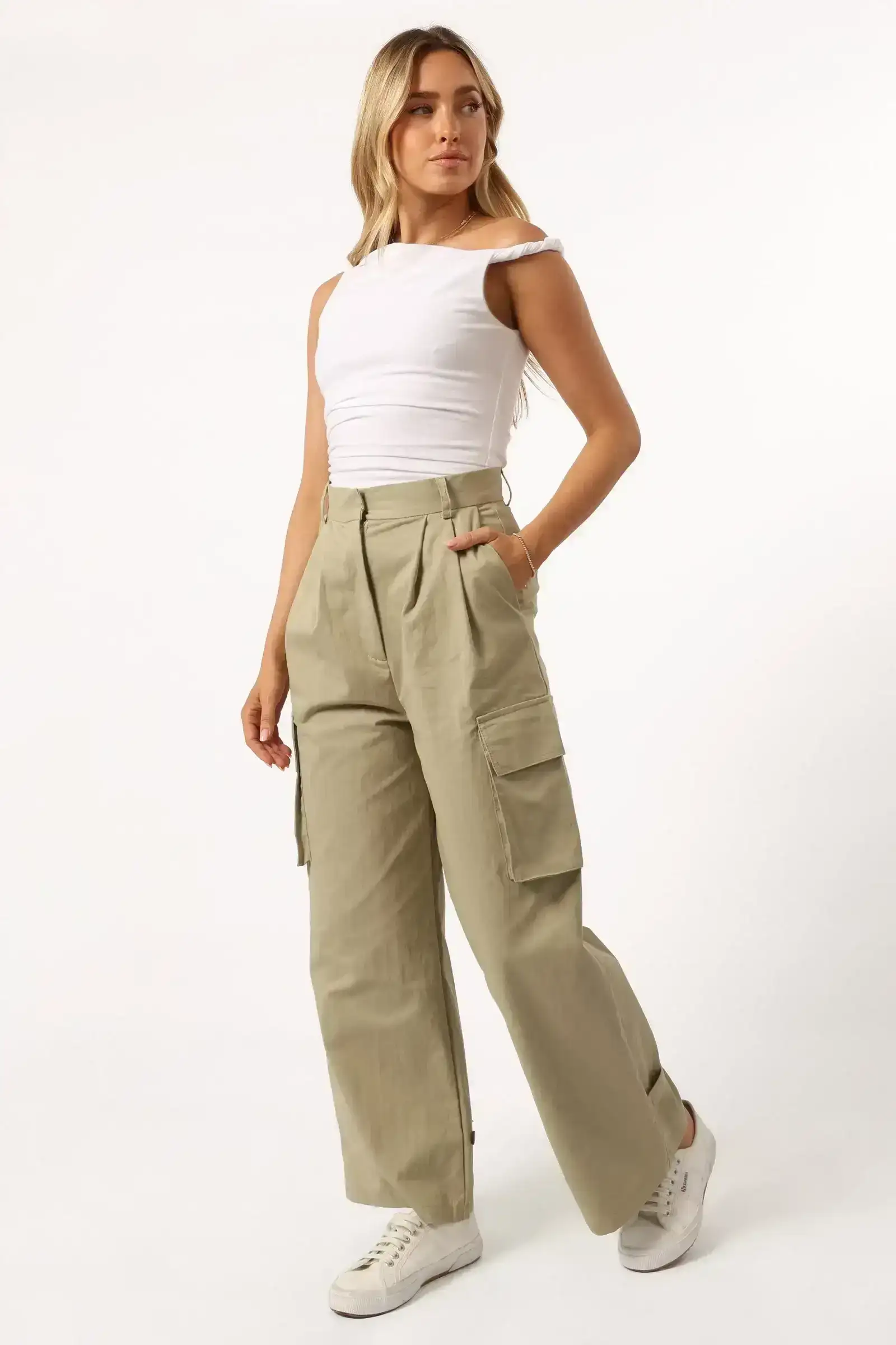 Image of Aimee Cargo Pant - Khaki