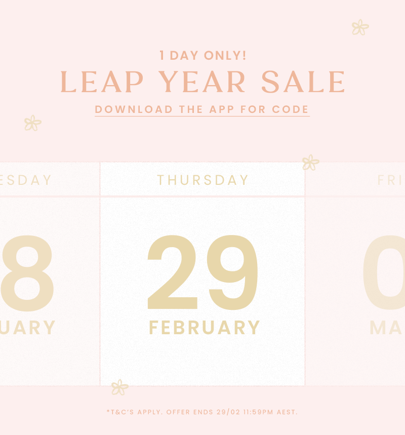 1 Day Only Leap Year Sale