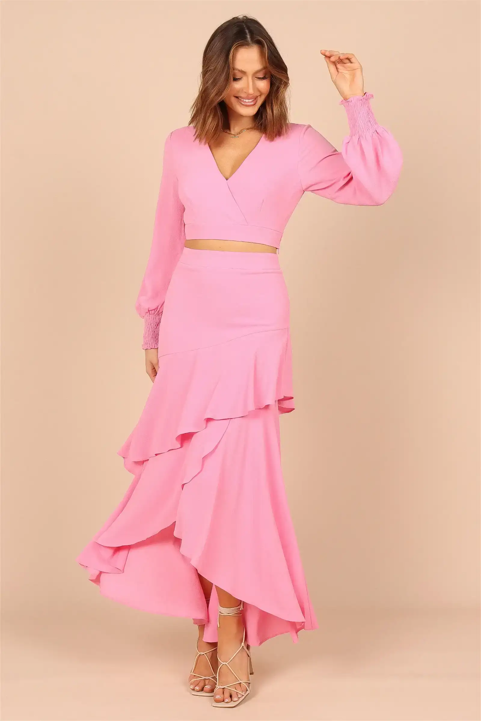 Image of Eleanor Two Piece Skirt Set - Pink