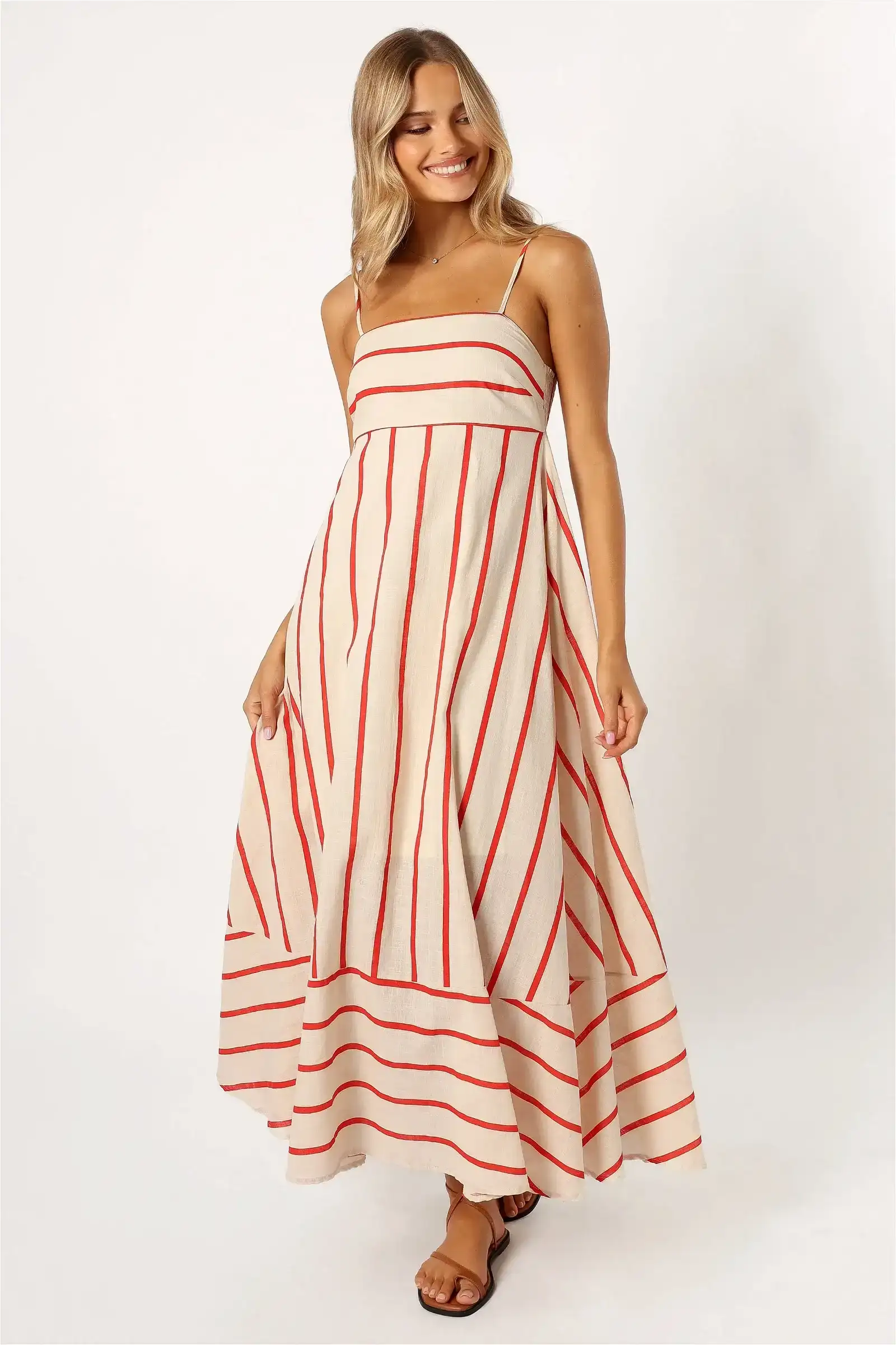 Image of Brea Maxi Dress - Cream Stripe