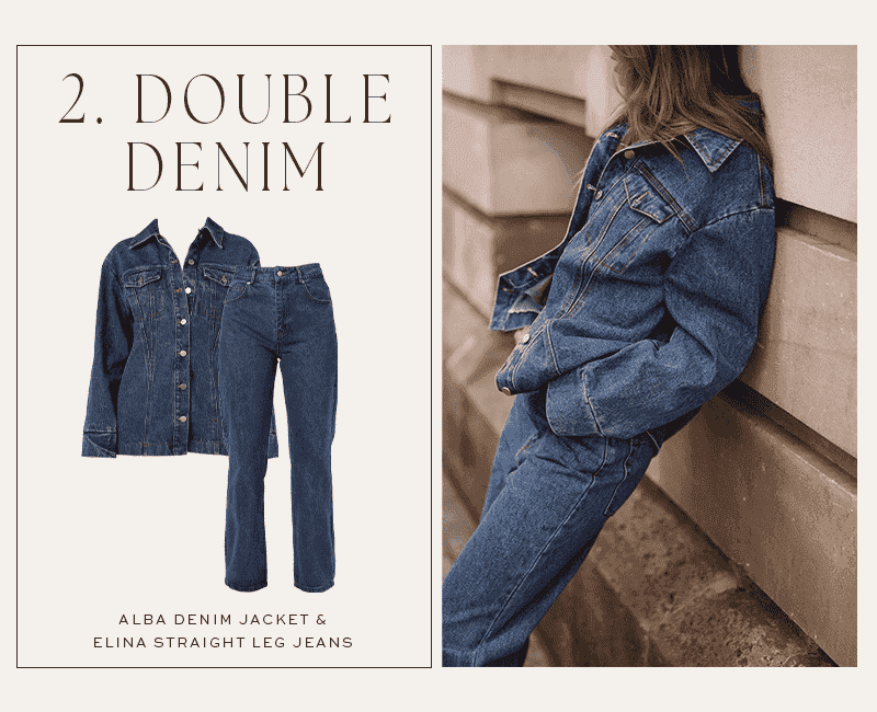 2. double denim