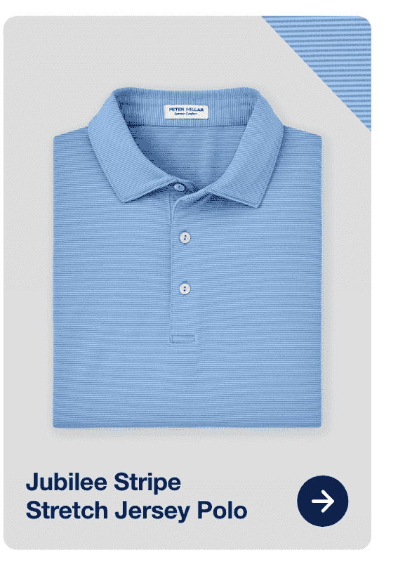 Jubilee Stripe Stretch Jersey Polo