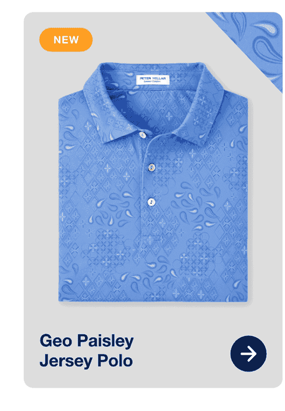 Geo Paisley Jersey Polo