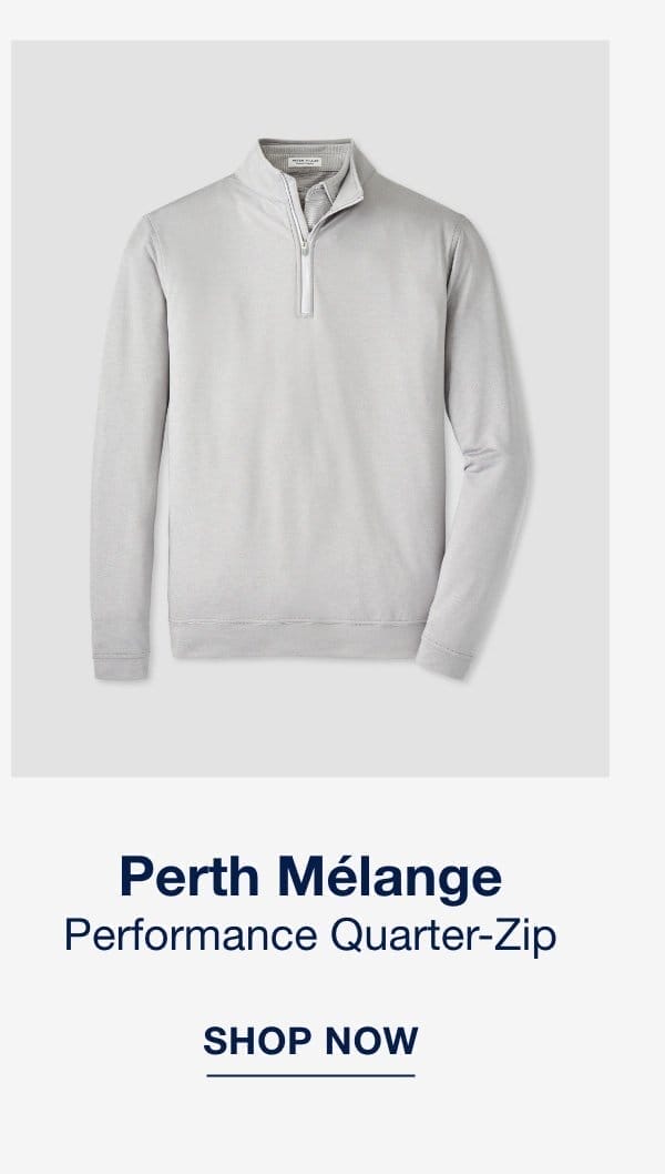 Perth Melange Performance Quarter-Zip - Shop Now