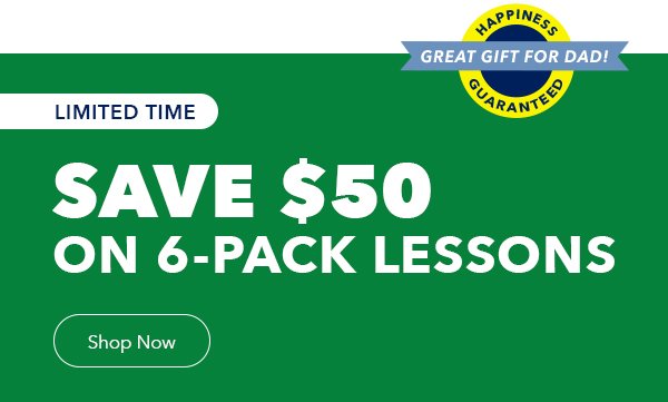 Save \\$50 On 6-Pack Lessons