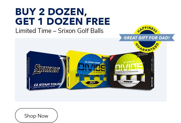 Buy 2, Get 1 Dozen Free Srixon Golf Balls | Shop Now