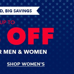 Save Up to 50% on Women's Apparel 