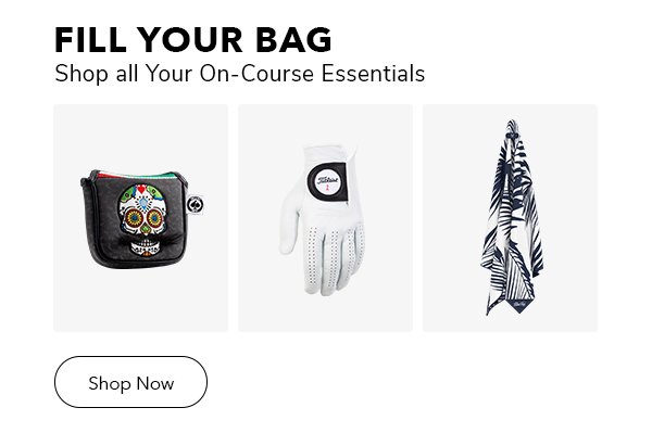 Fill your bag with all your on-course essentials