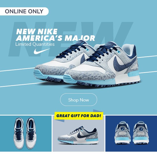 New Footwear From Nike | America's Major | Limited Quantities