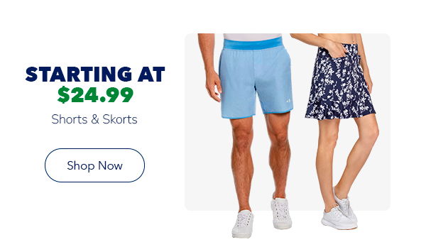 End of Summer Savings Event | Skorts & Shorts starting at \\$24.99