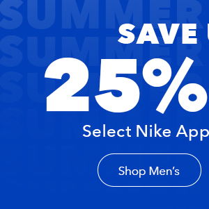 Save 25% Select Nike | Mens